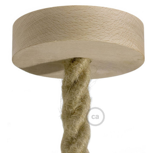 Kit rosone in legno per cordone 2XL - Neutro