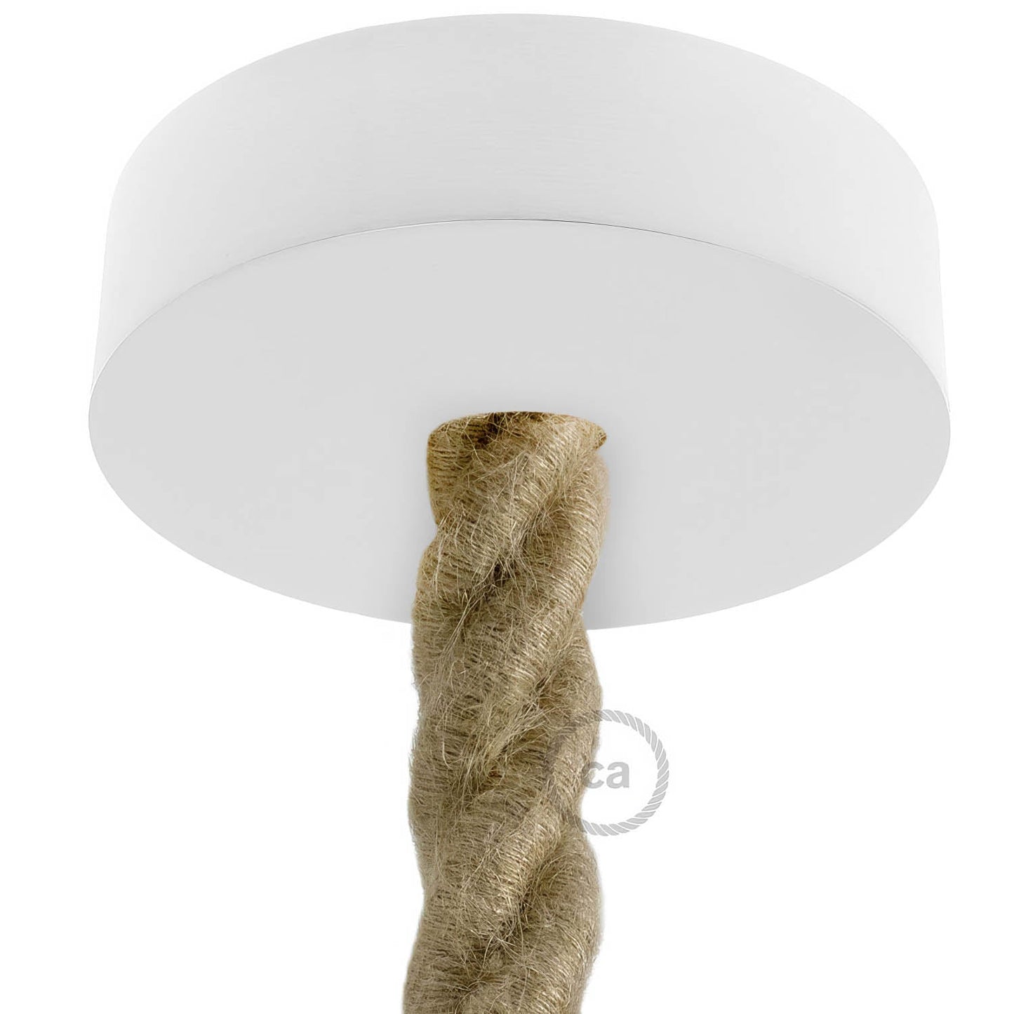 Kit rosone in legno per cordone 2XL - Bianco