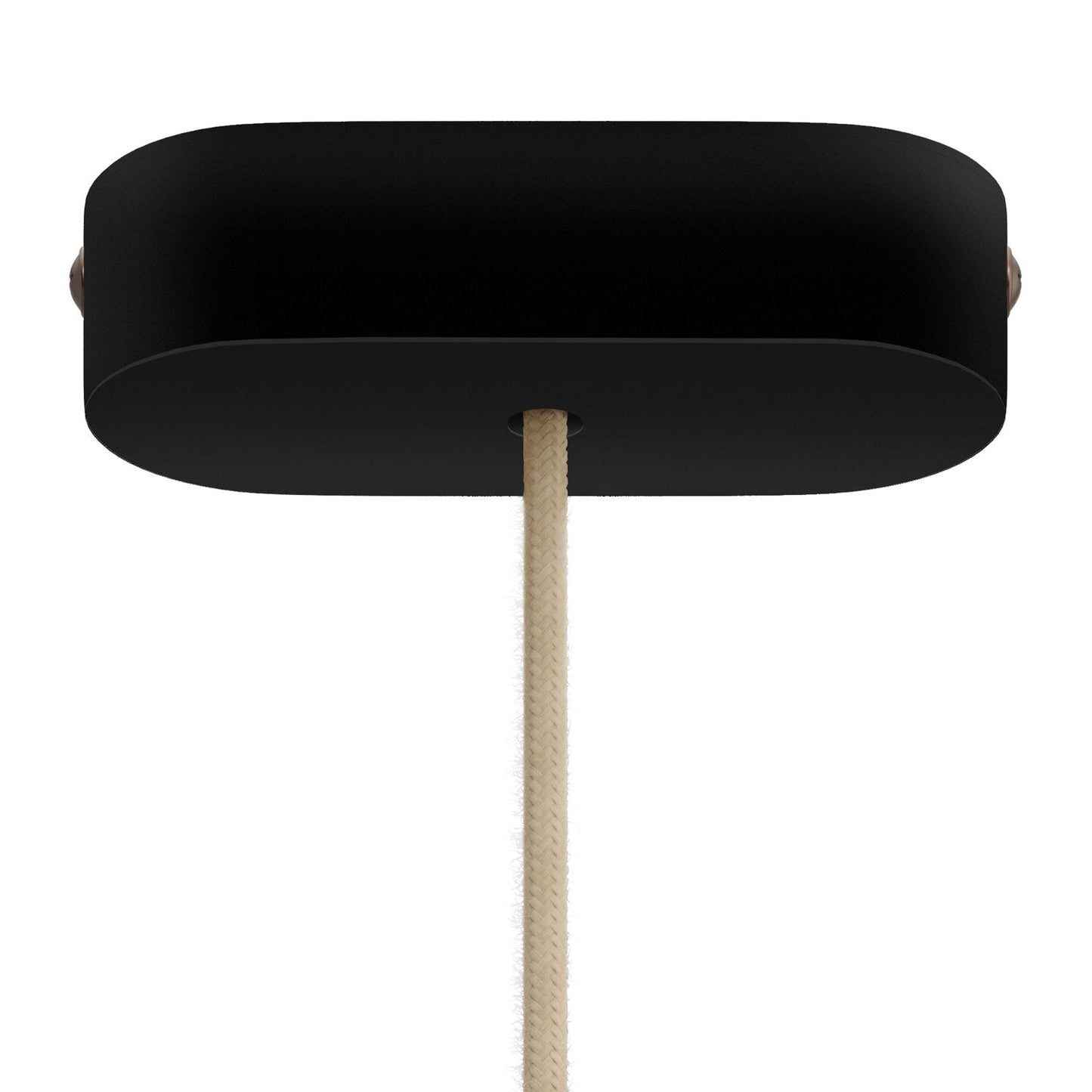 Kit rosone in legno ovale - Nero