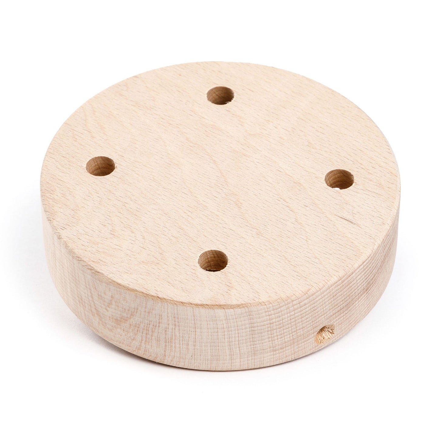 Kit rosone cilindrico in legno a 4 fori - Neutro