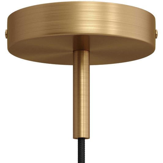 Kit rosone cilindrico in metallo con serracavo da 7 cm - Bronzo satinato