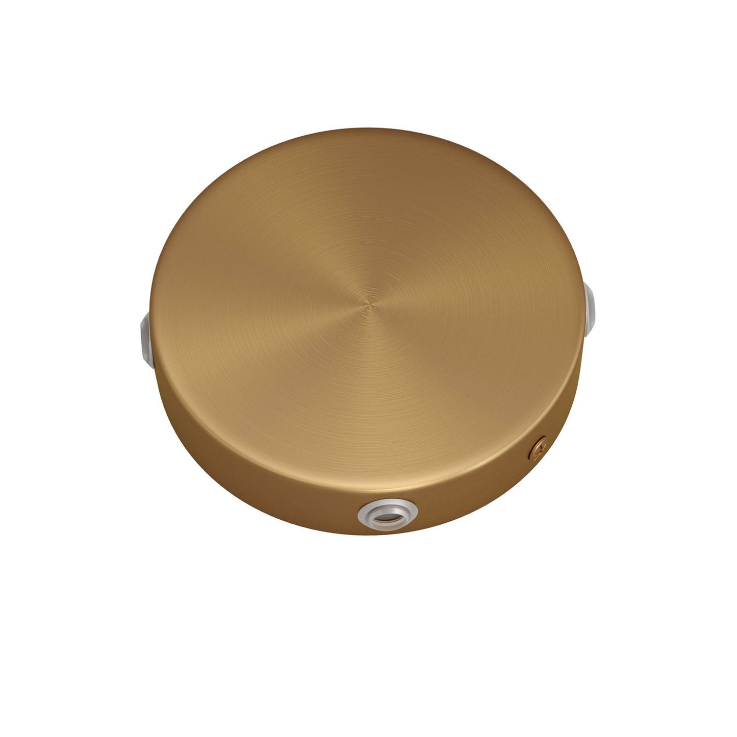 Kit Mini rosone cilindrico in metallo a 4 fori laterali (scatola di derivazione) - Bronzo satinato