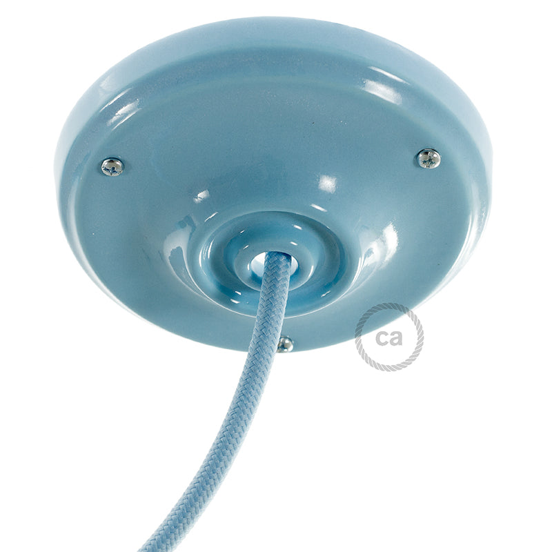 Kit rosone in porcellana - Azzurro