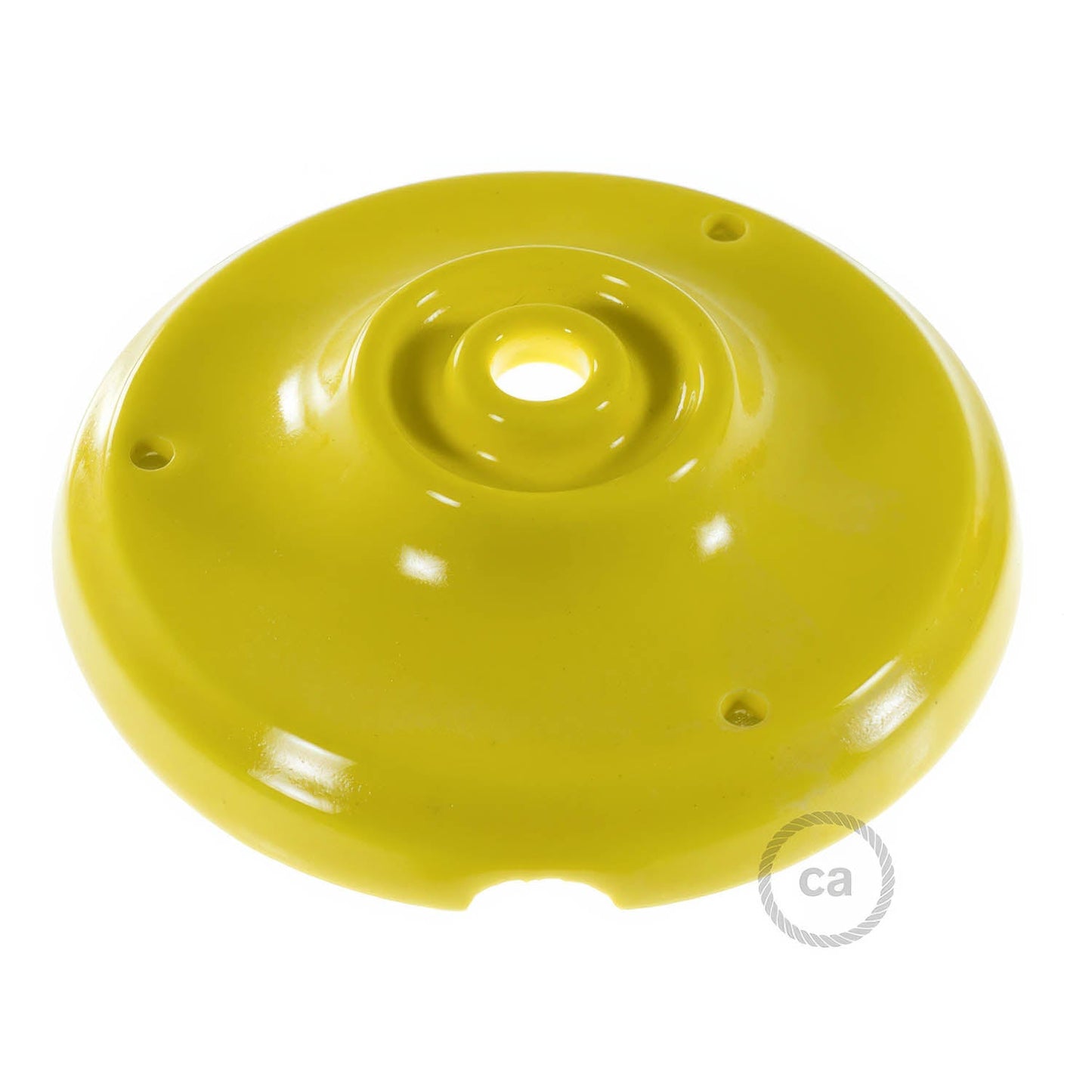Kit rosone in porcellana - Giallo