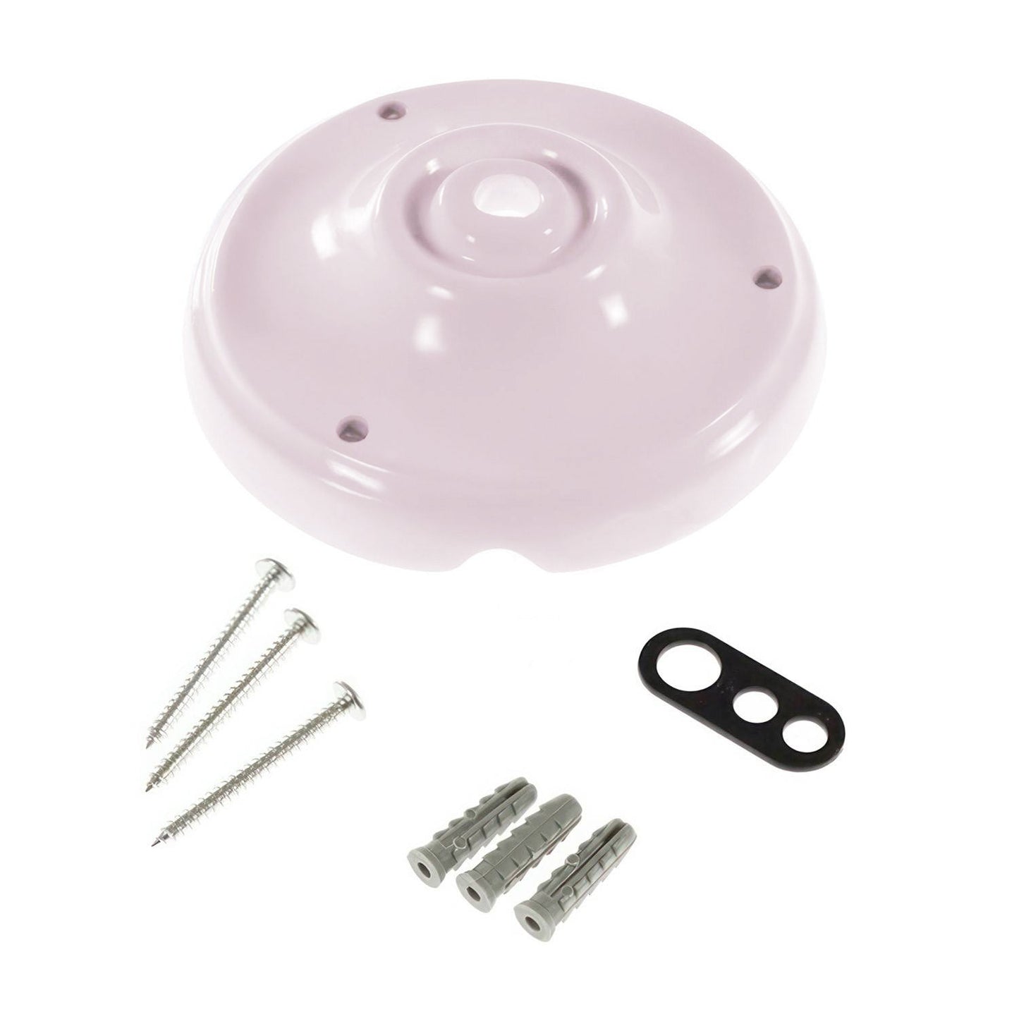 Kit rosone in porcellana - Rosa antico