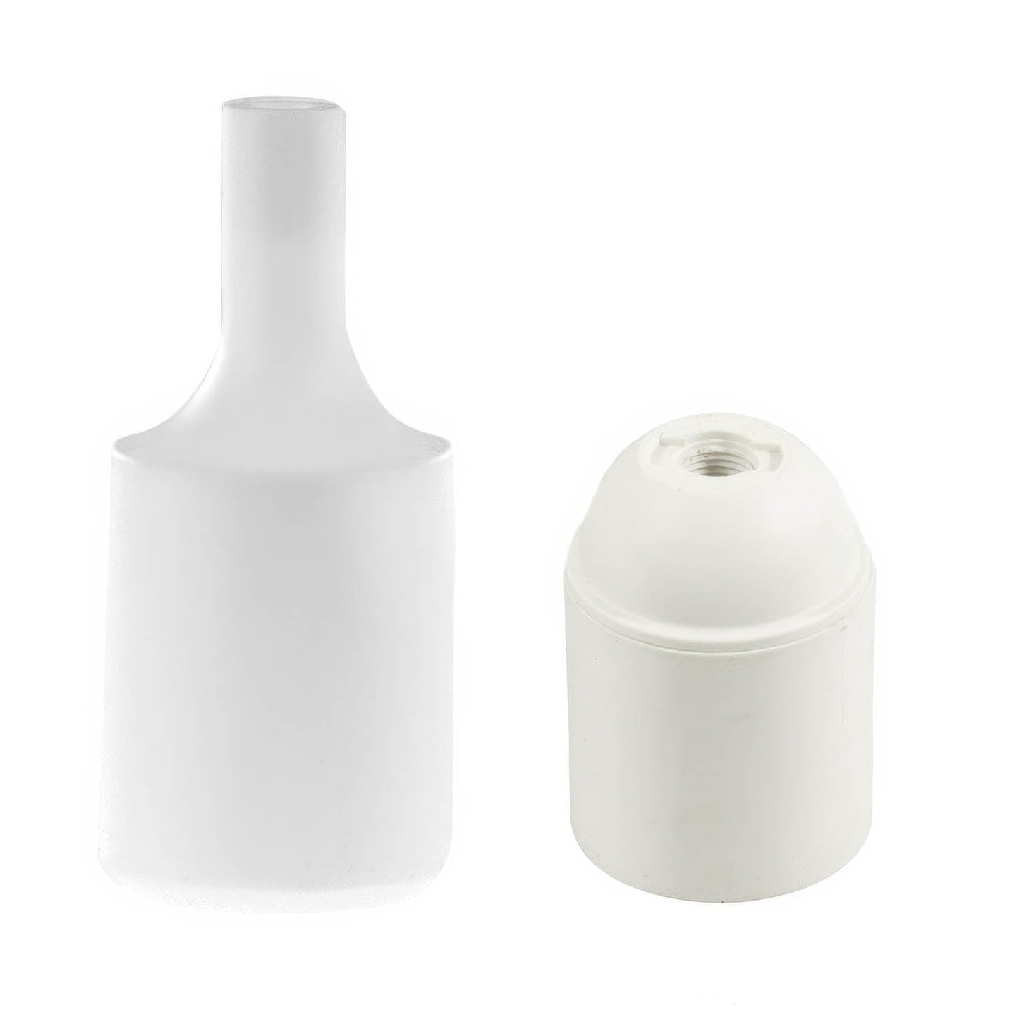 Kit portalampada E27 in silicone - Bianco