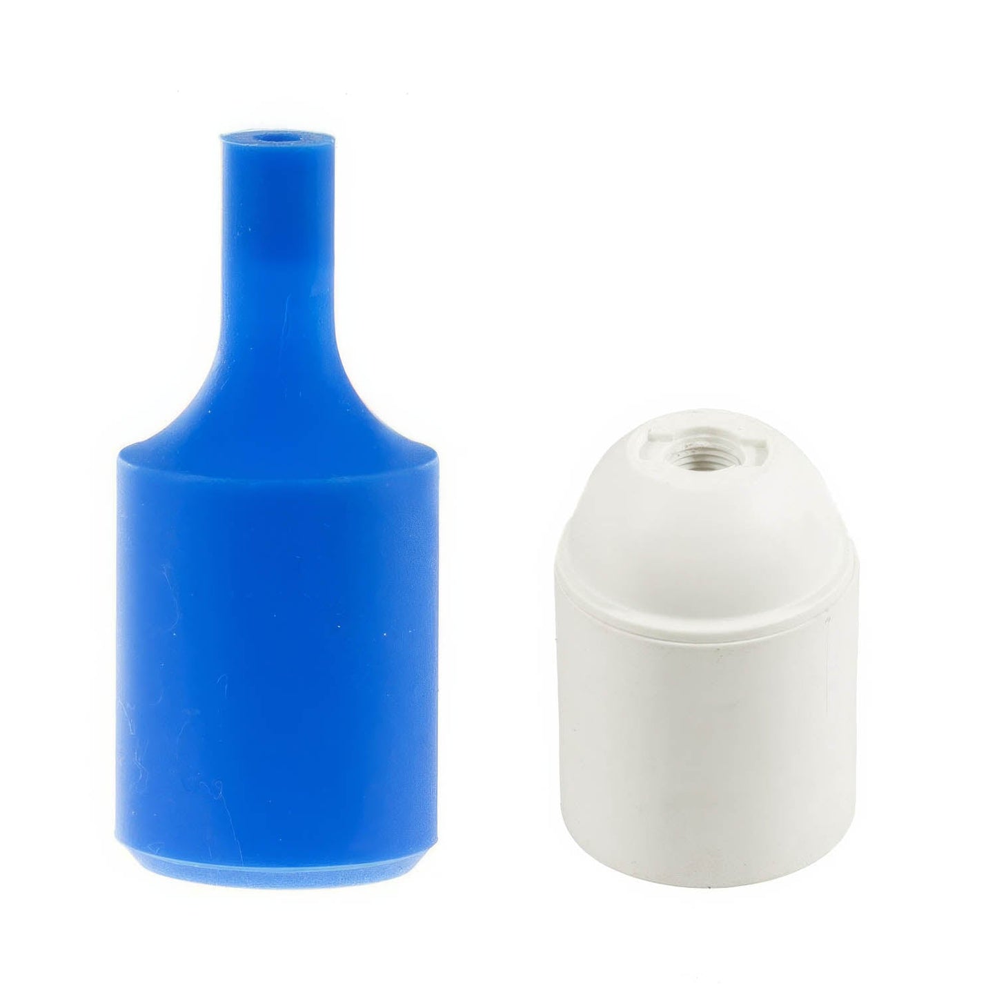 Kit portalampada E27 in silicone - Blu