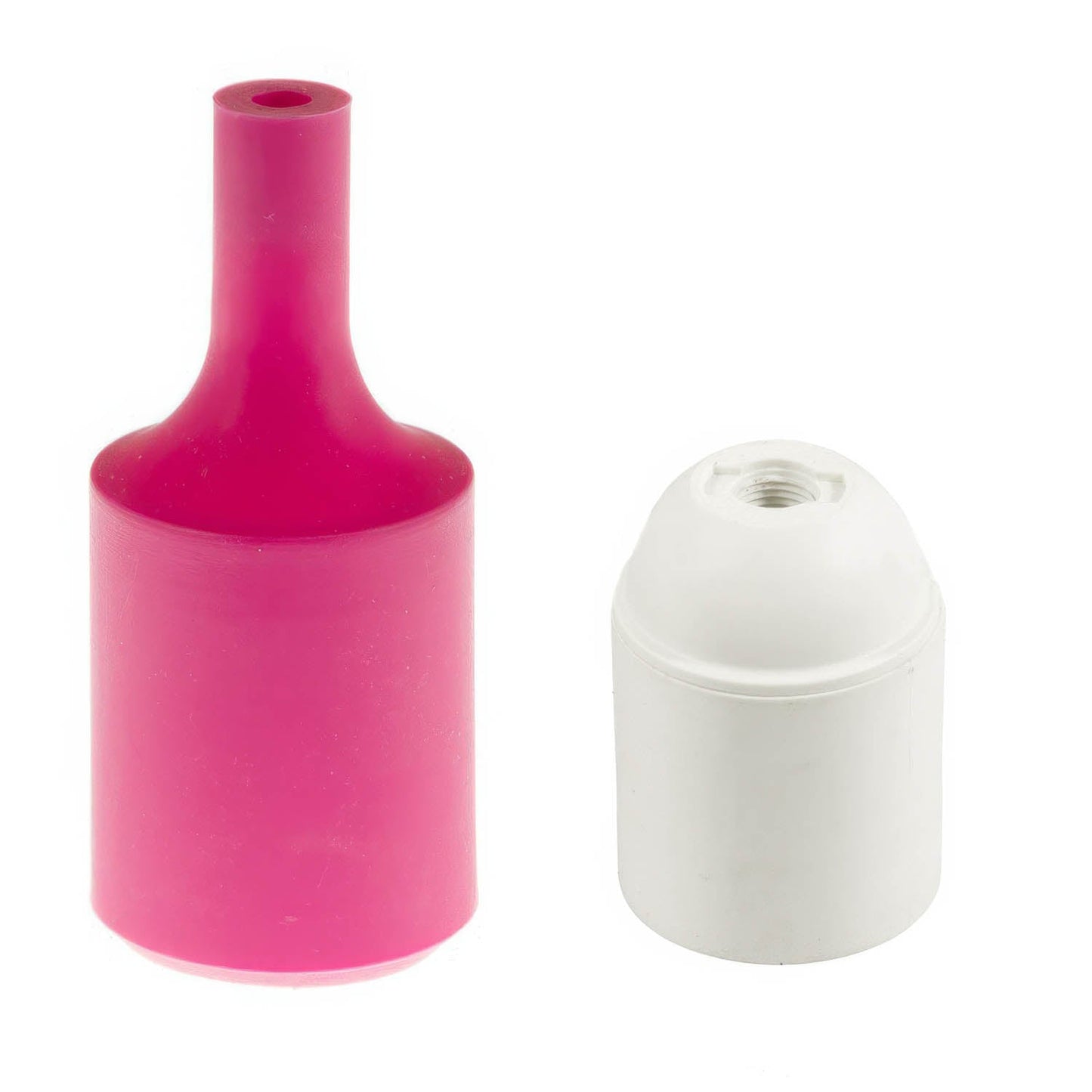 Kit portalampada E27 in silicone - Fucsia