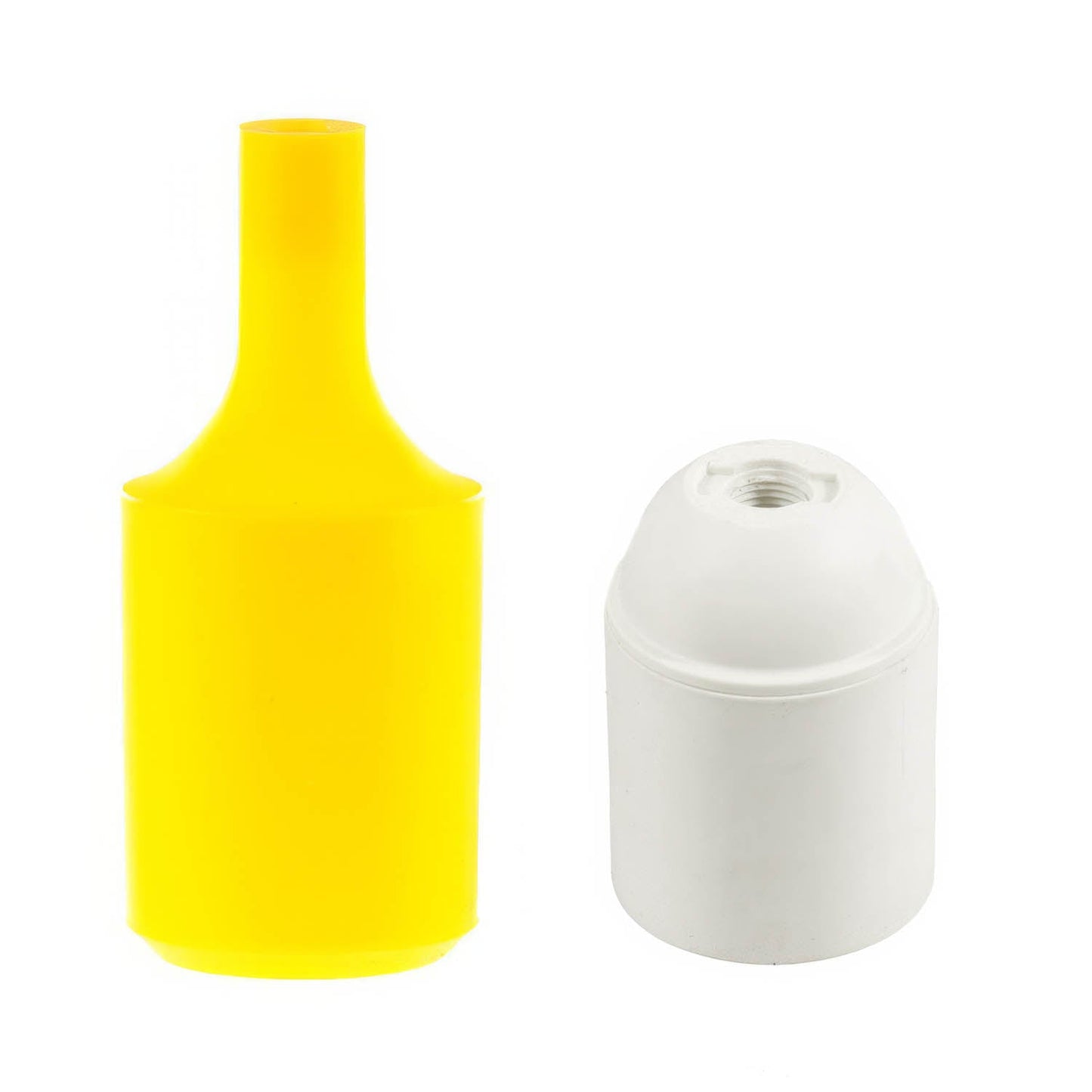 Kit portalampada E27 in silicone - Giallo