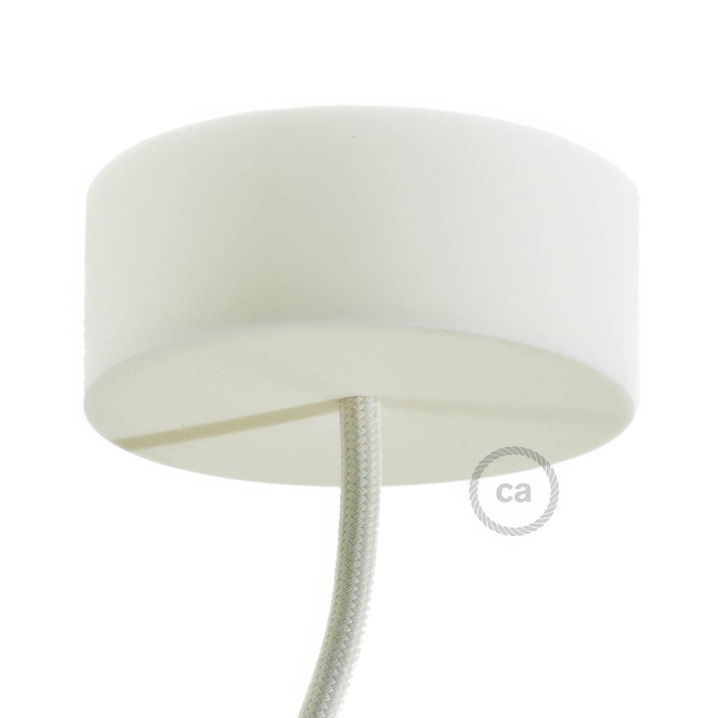 Kit rosone cilindrico in silicone - Bianco