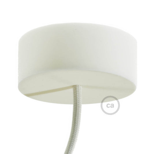 Kit rosone cilindrico in silicone - Bianco
