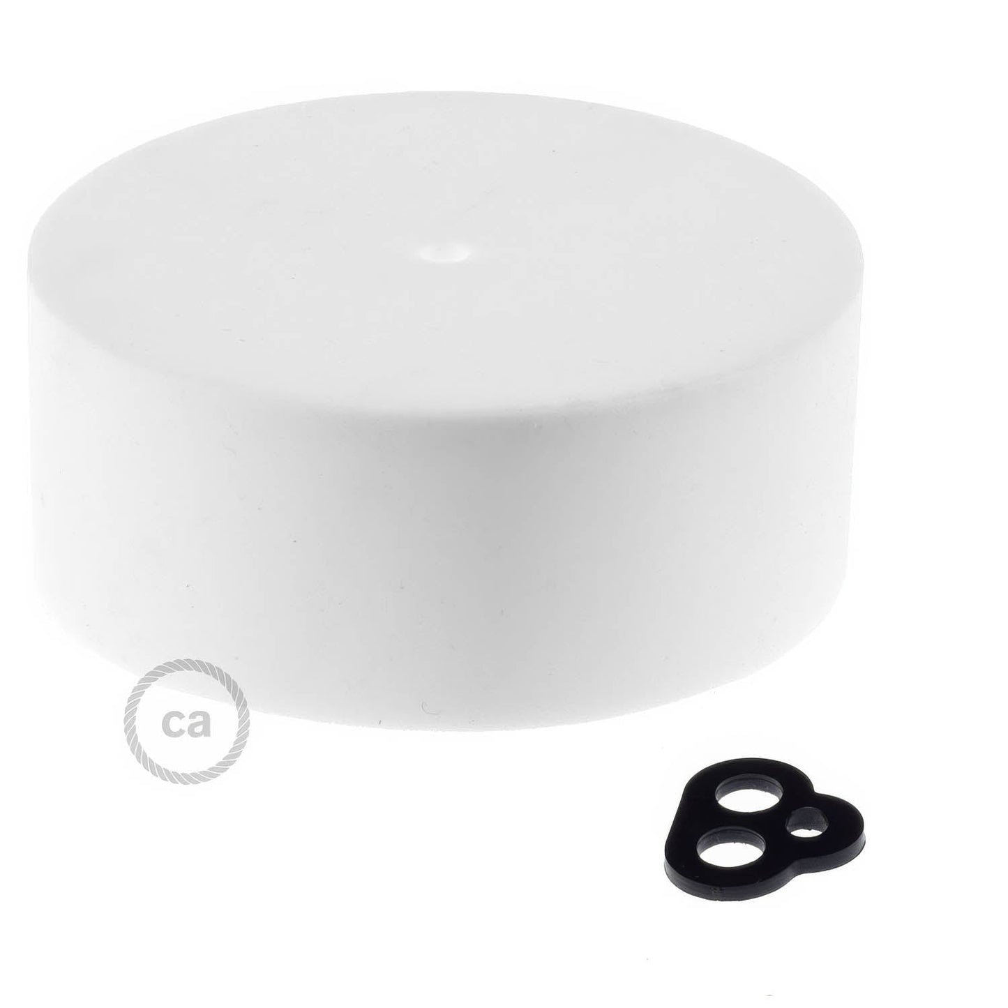 Kit rosone cilindrico in silicone - Bianco