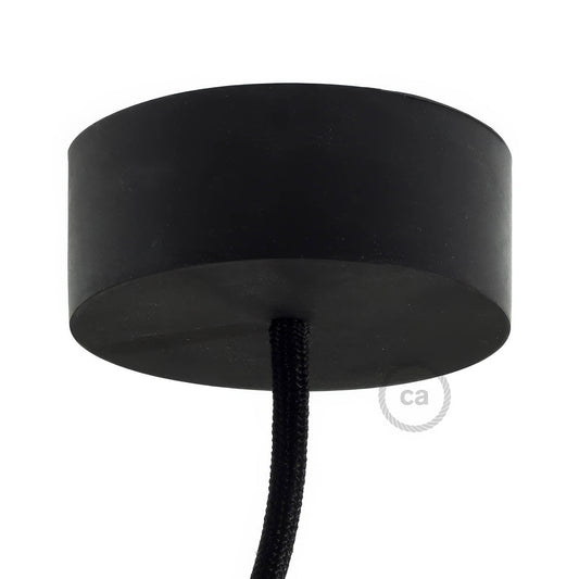 Kit rosone cilindrico in silicone - Nero