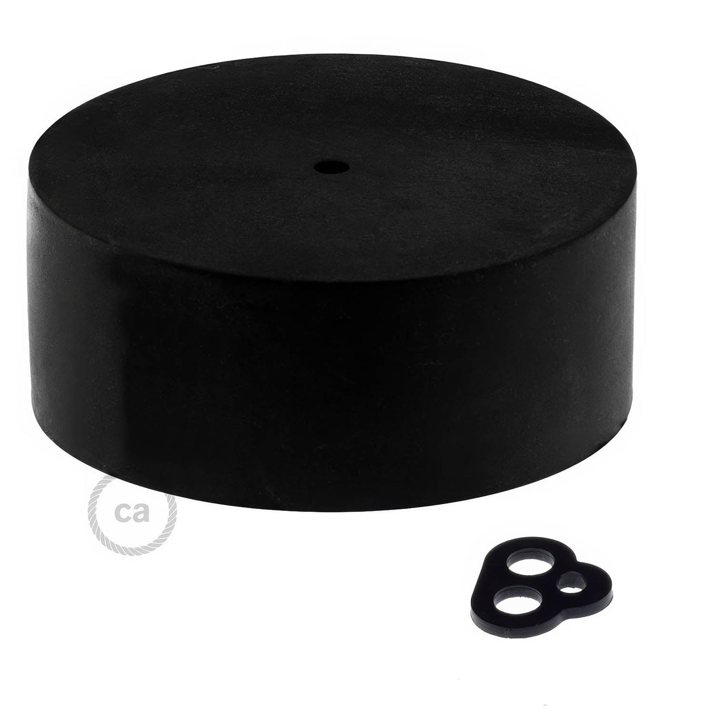 Kit rosone cilindrico in silicone - Nero