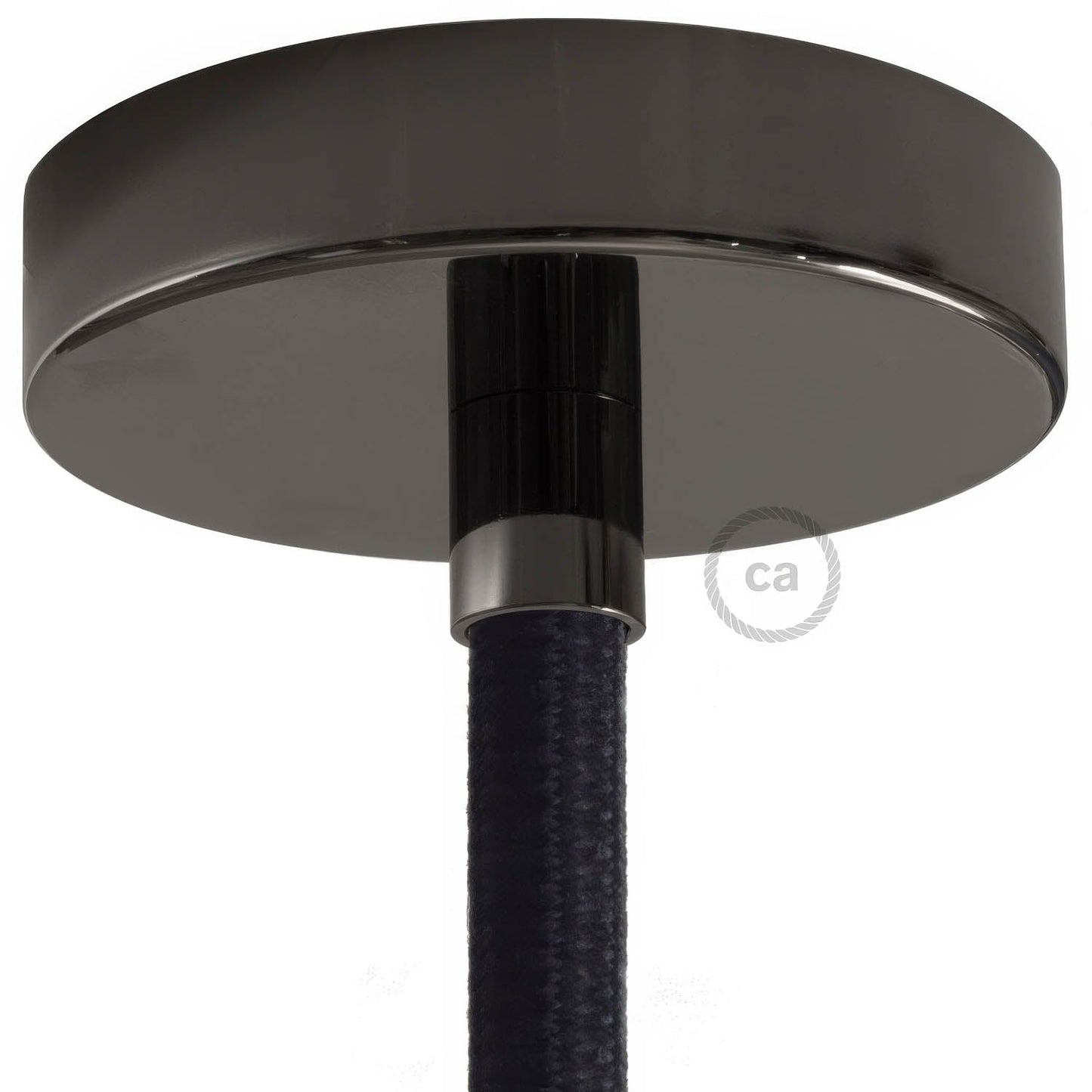 Terminale in metallo nero perla per Creative-Tube da 16 mm, completo di accessori