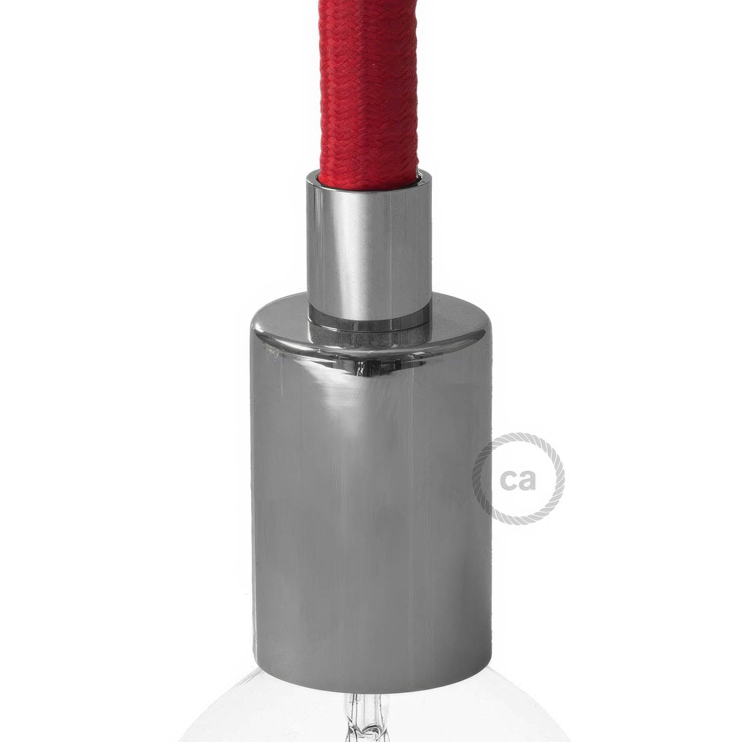 Terminale in metallo cromato per Creative-Tube da 16 mm, completo di accessori