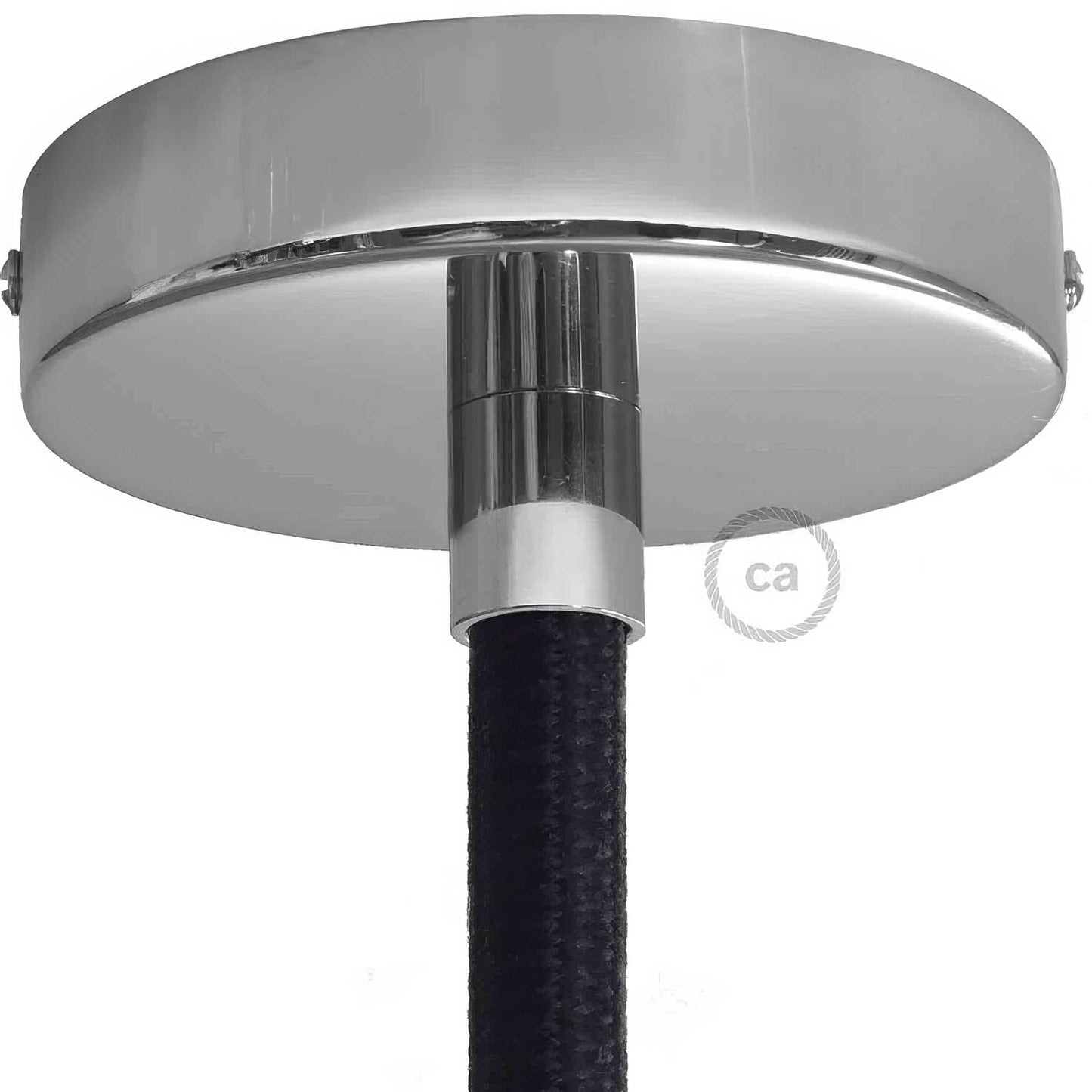 Terminale in metallo cromato per Creative-Tube da 16 mm, completo di accessori