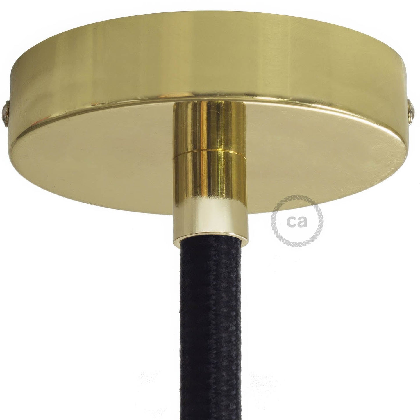 Terminale in metallo ottonato per Creative-Tube da 16 mm, completo di accessori