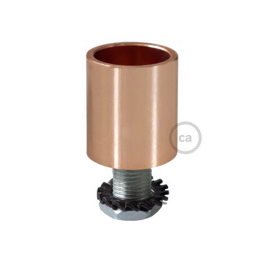 Terminale in metallo ramato per Creative-Tube da 16 mm, completo di accessori