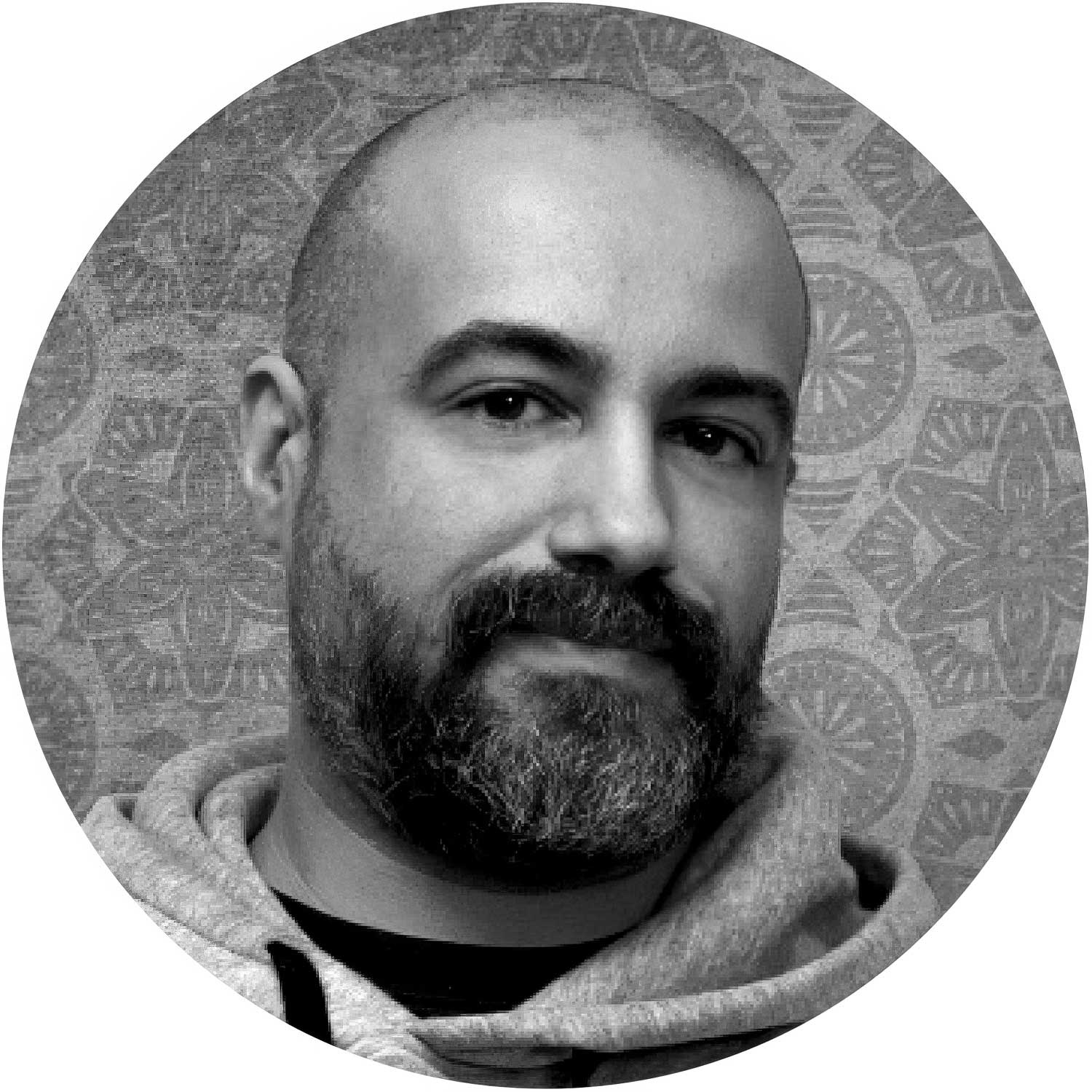 UFO Paralume in legno Special Edition Illustratori Italiani, double face, diametro 33 cm - ODD