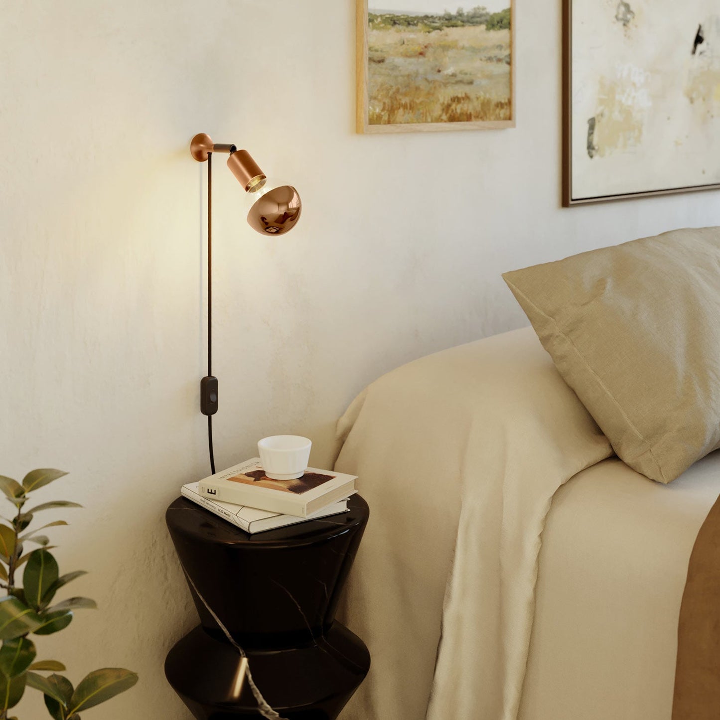 MAG-Y, kit supporto magnetico per lampada - Rame satinato