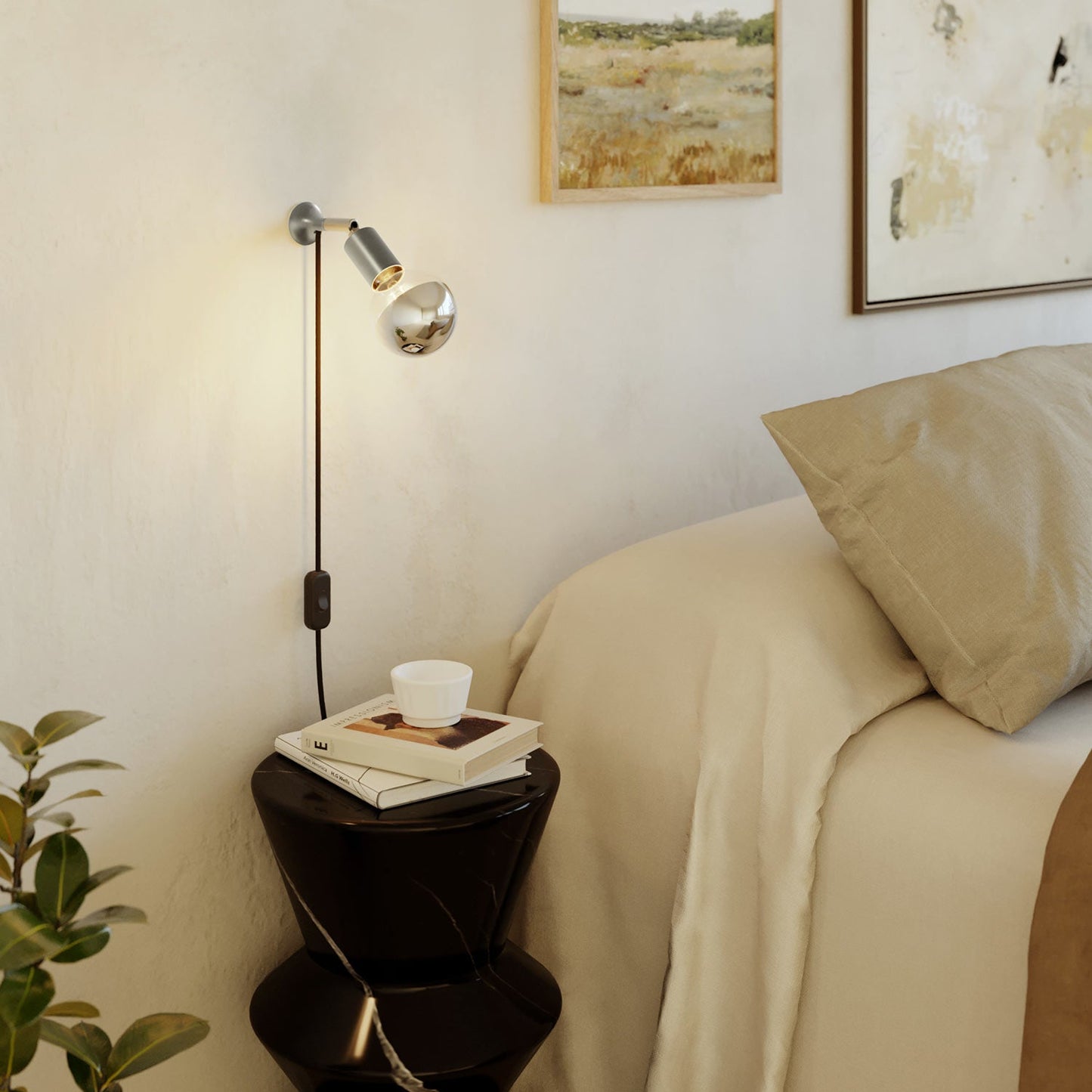 MAG-Y, kit supporto magnetico per lampada - Titanio satinato