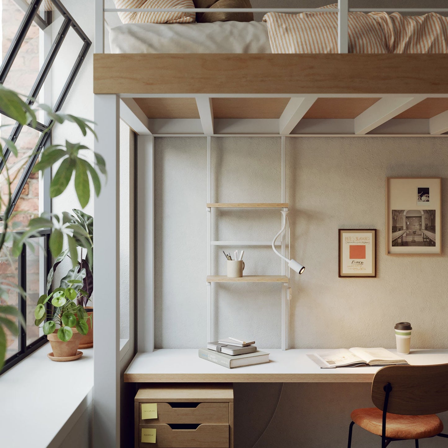 MAG-Y, kit supporto magnetico per lampada - Bianco opaco