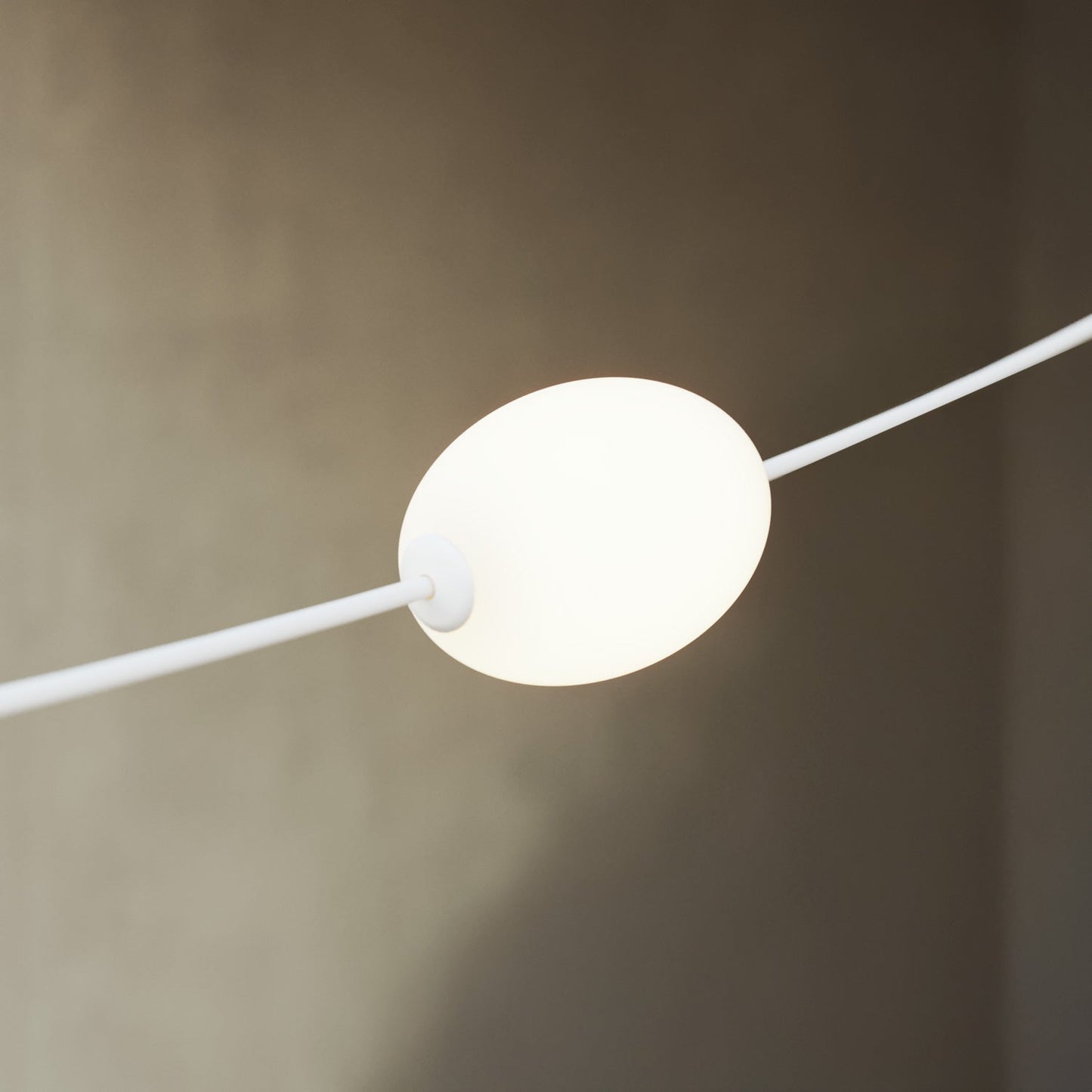 Catena luminosa 3 punti luce da esterno IP67 Bianco sabbia - Marina3