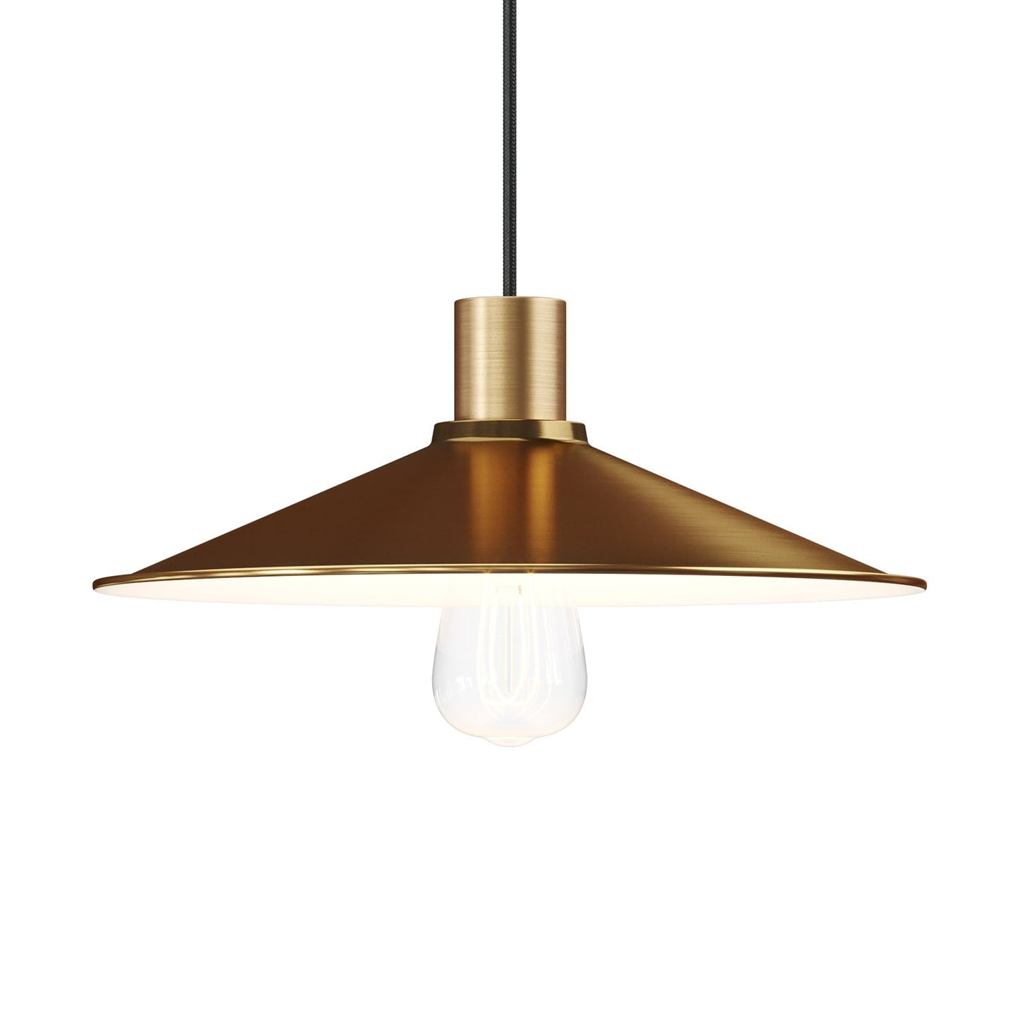 Paralume Swing in metallo smaltato con attacco E27 - Bronzo satinato
