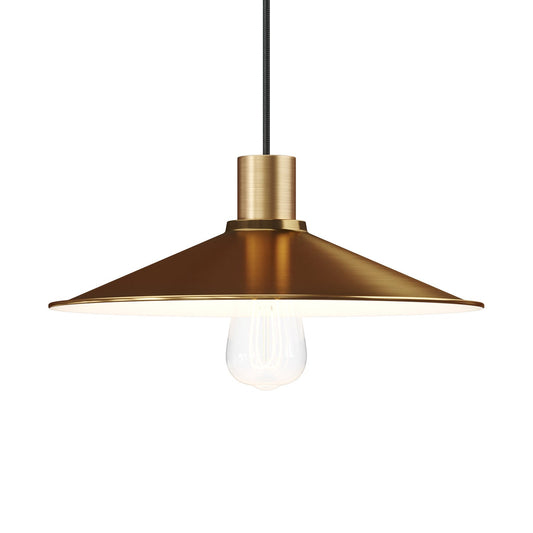 Paralume Swing in metallo smaltato con attacco E27 - Bronzo satinato