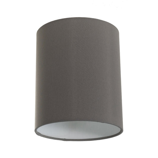 Paralume Cilindro in tessuto con attacco E27 - 100% Made in Italy - Arenal grigio