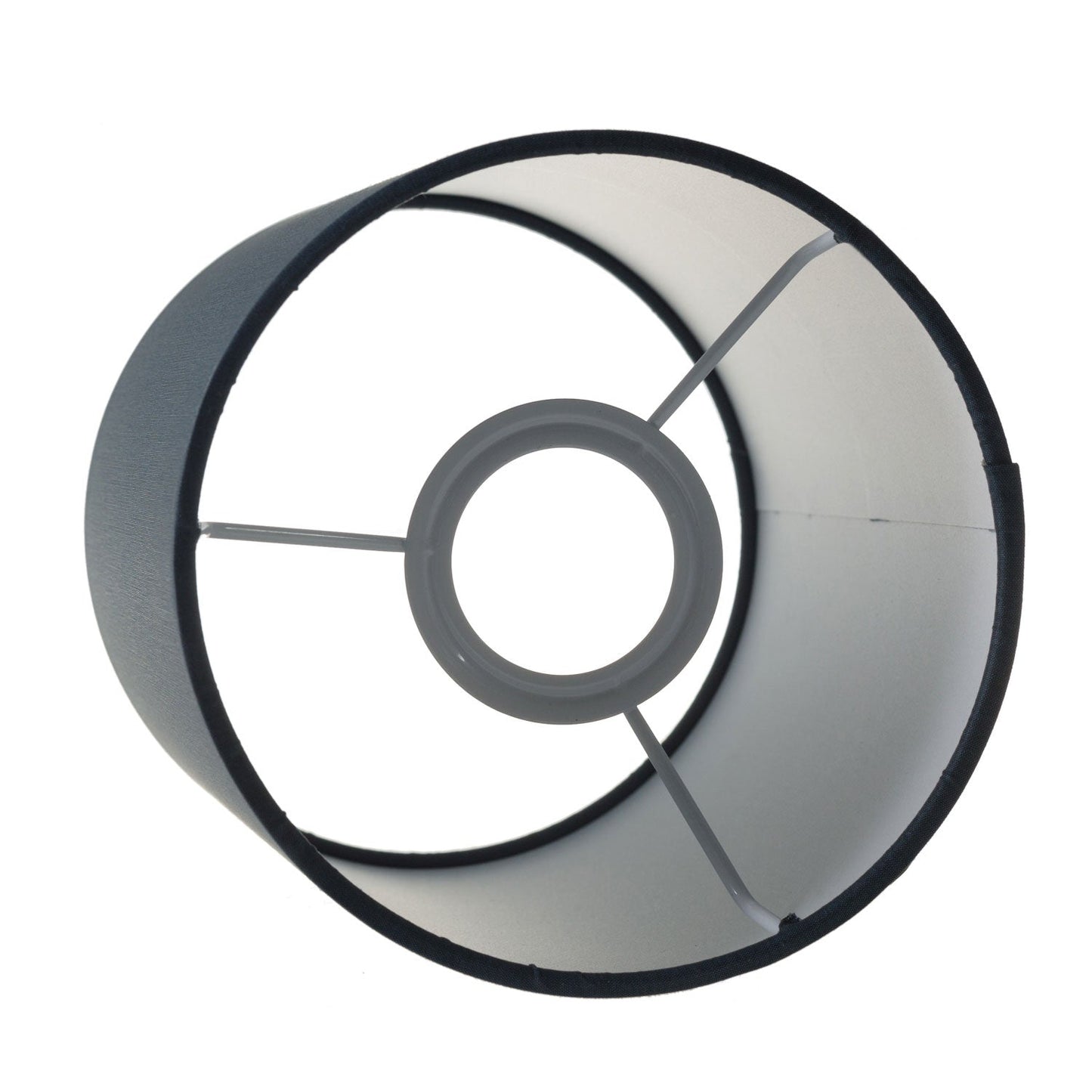 Paralume Cilindro in tessuto con attacco E27 - 100% Made in Italy - Cinette petrolio