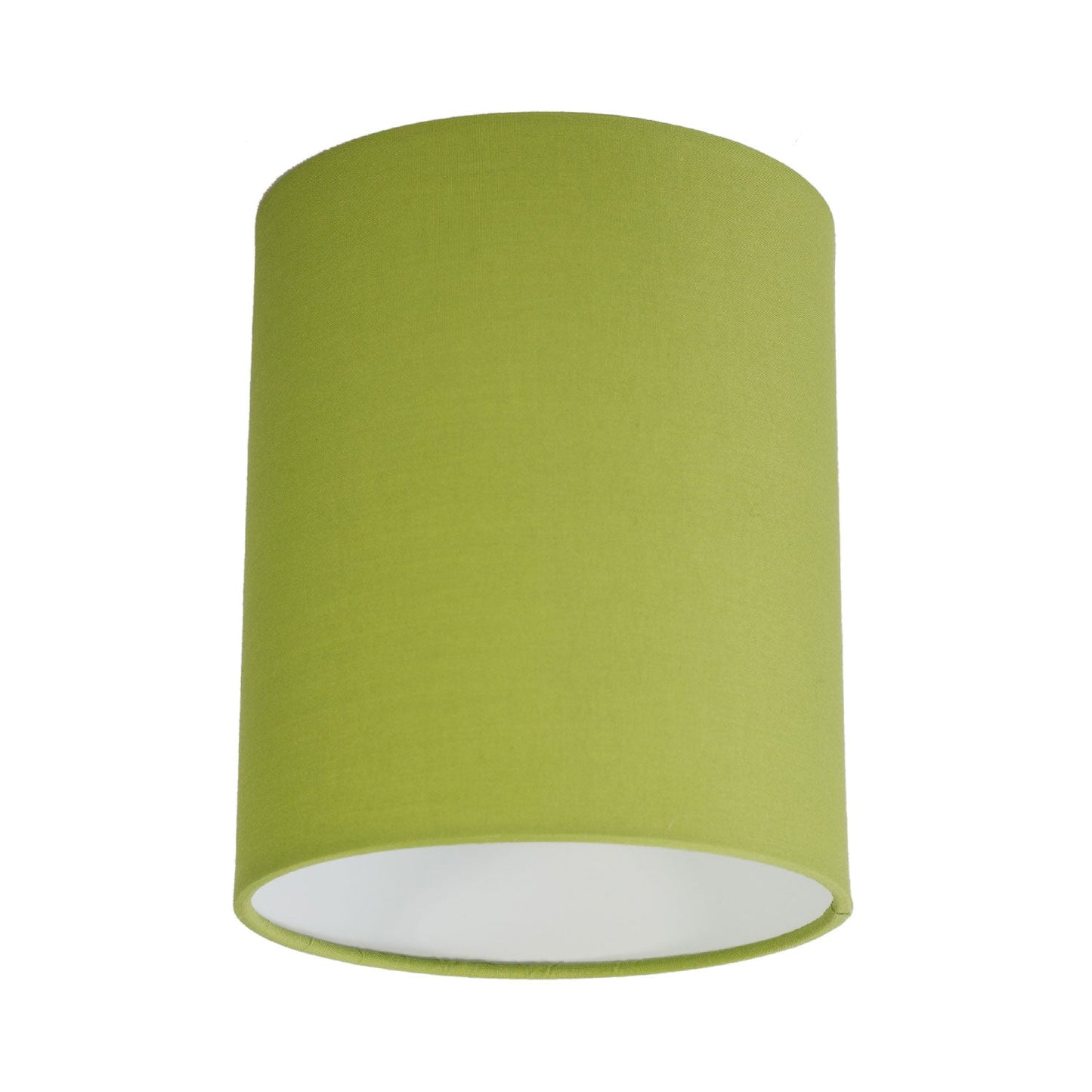 Paralume Cilindro in tessuto con attacco E27 - 100% Made in Italy - Teletta verde oliva