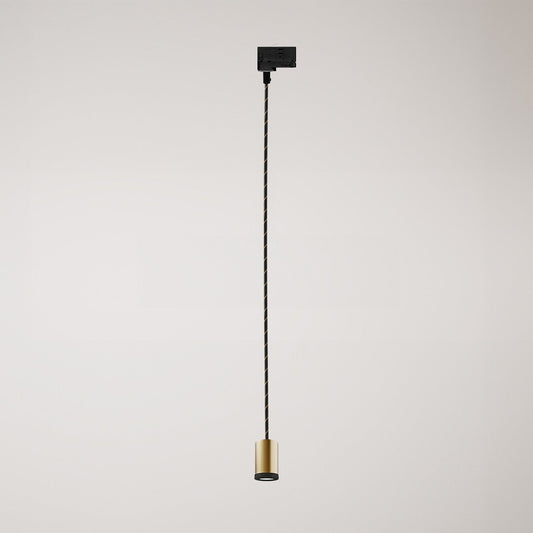 Faretto singolo Mini Spotlight GU1d0 per binari - Bronzo satinato