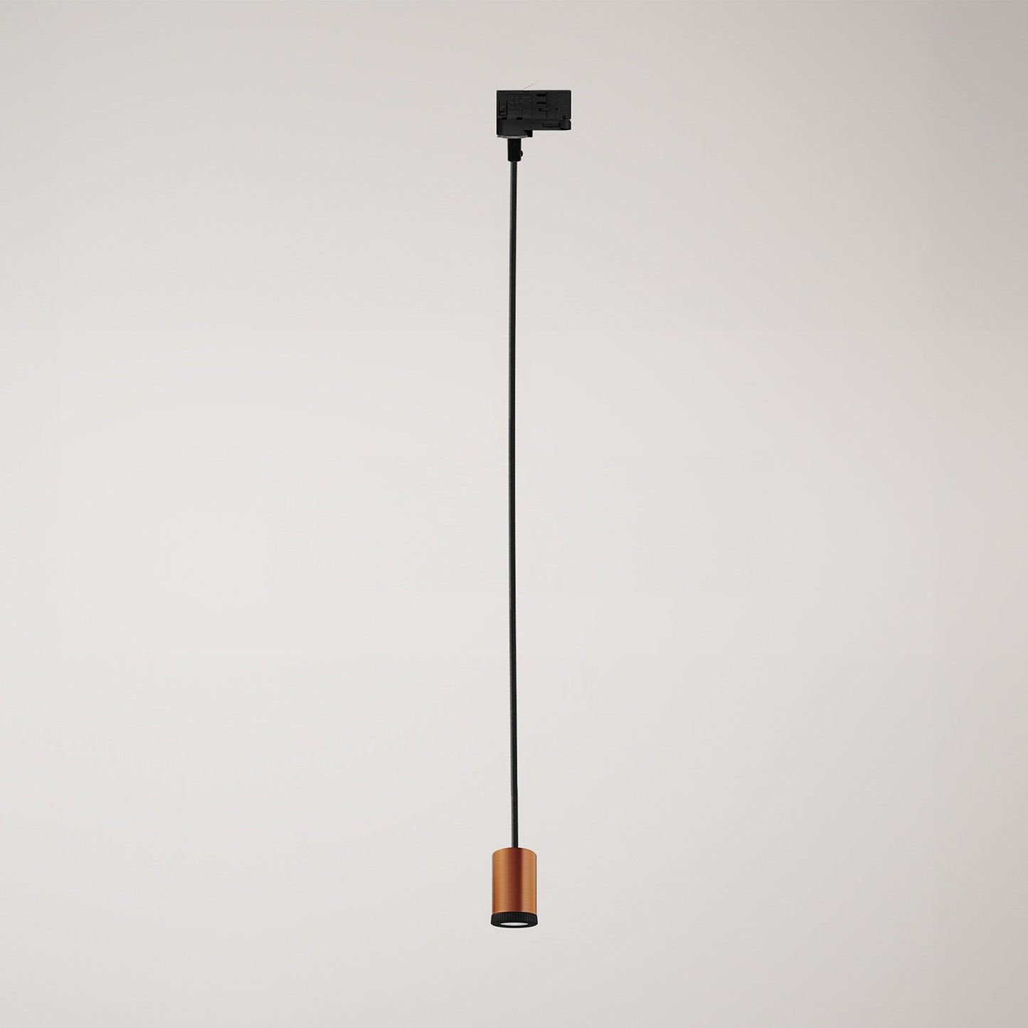 Faretto singolo Mini Spotlight GU1d0 per binari - Rame satinato