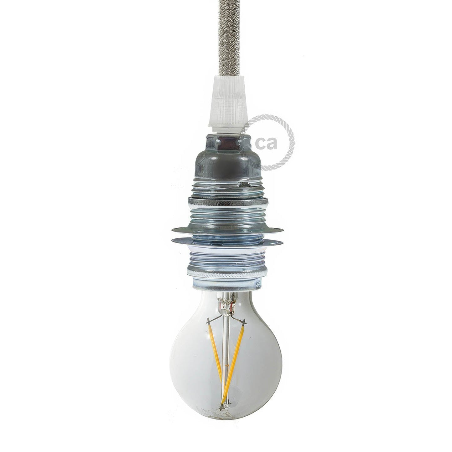 Wooden E26 light bulb socket kit - Neutral