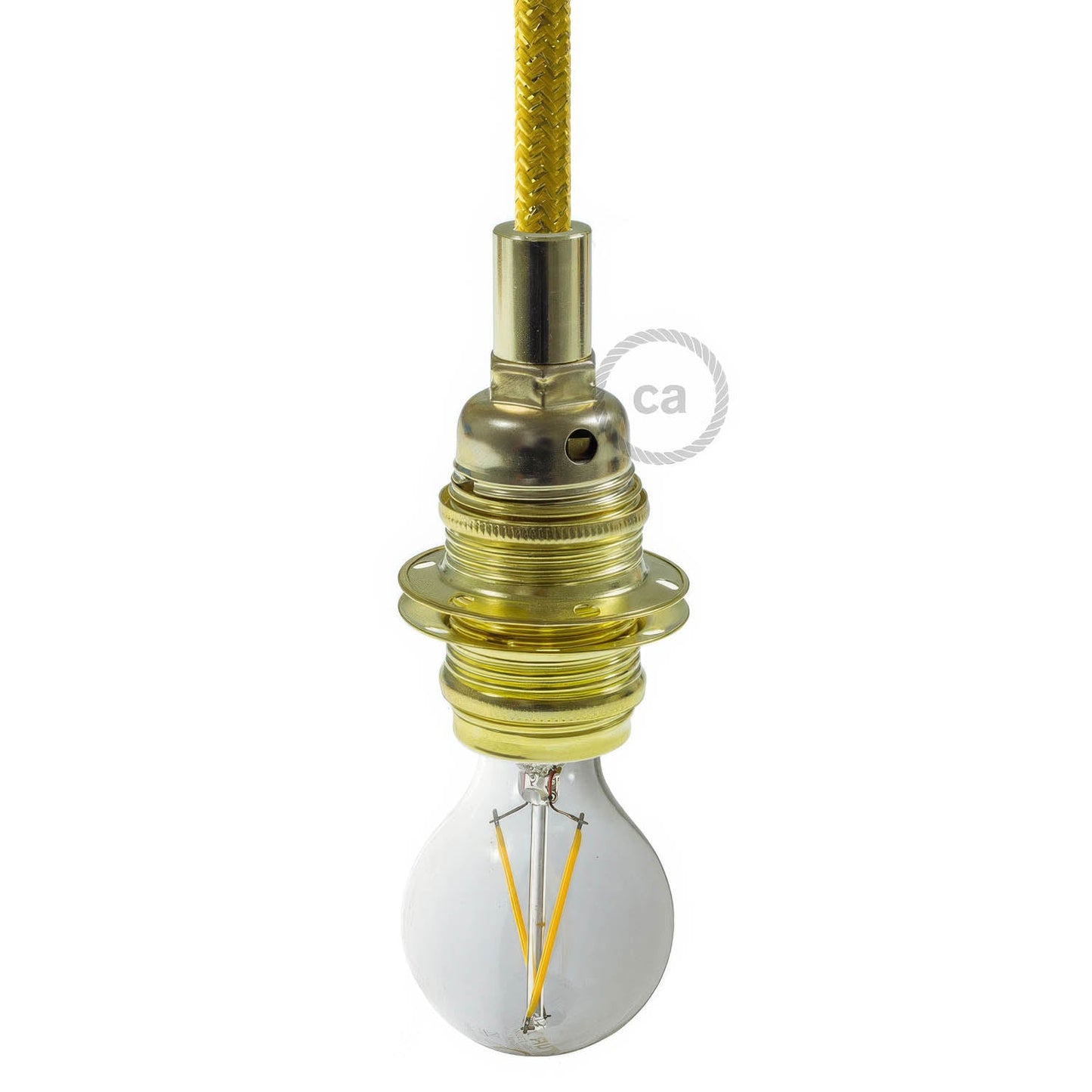 2XL Wooden E26 light bulb socket kit for Rope Cables - White