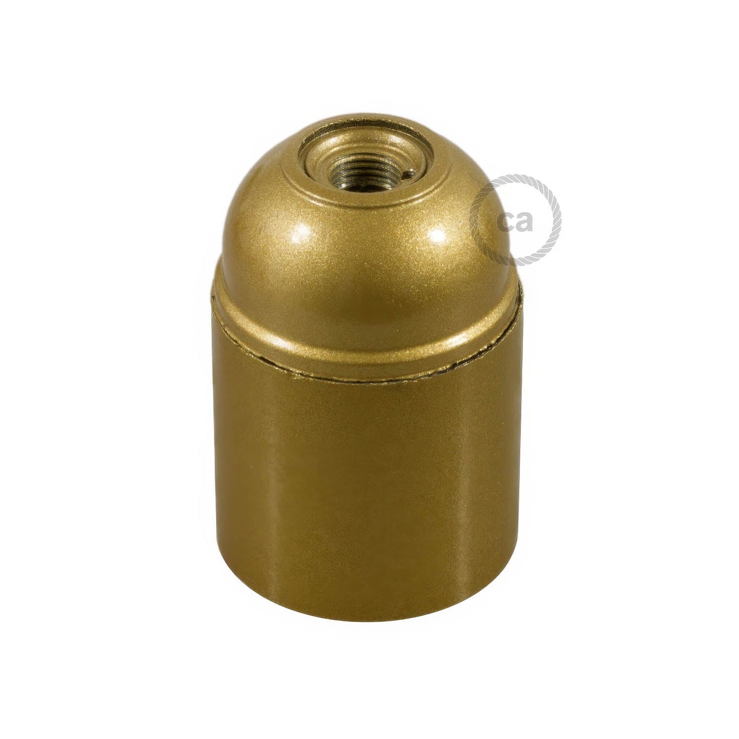Kit portalampada E27 in bakelite - Oro