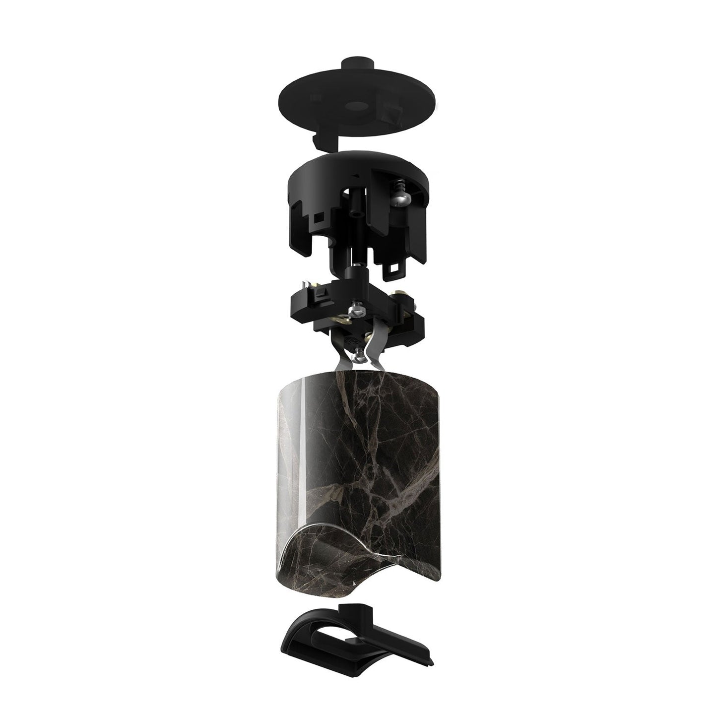 Kit portalampada esse14 per lampade a sospensione con attacco S14d - Effetto Brown marble