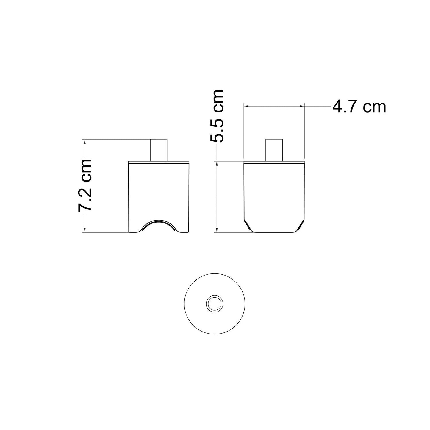 Kit portalampada esse14 per lampade a sospensione con attacco S14d - Effetto Wengé