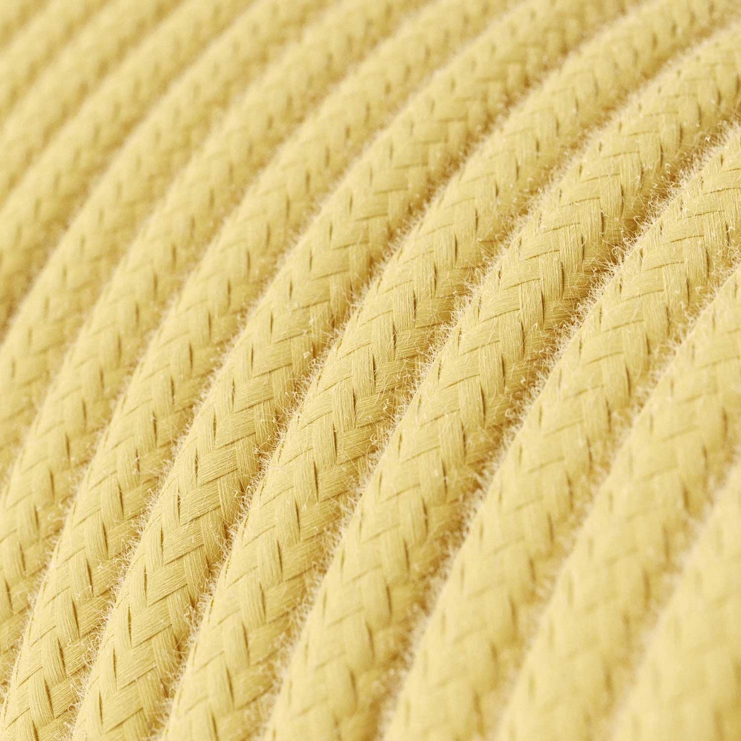 Cloth Covered Wire - Pale Yellow Cotton RC10 - UL Listed
