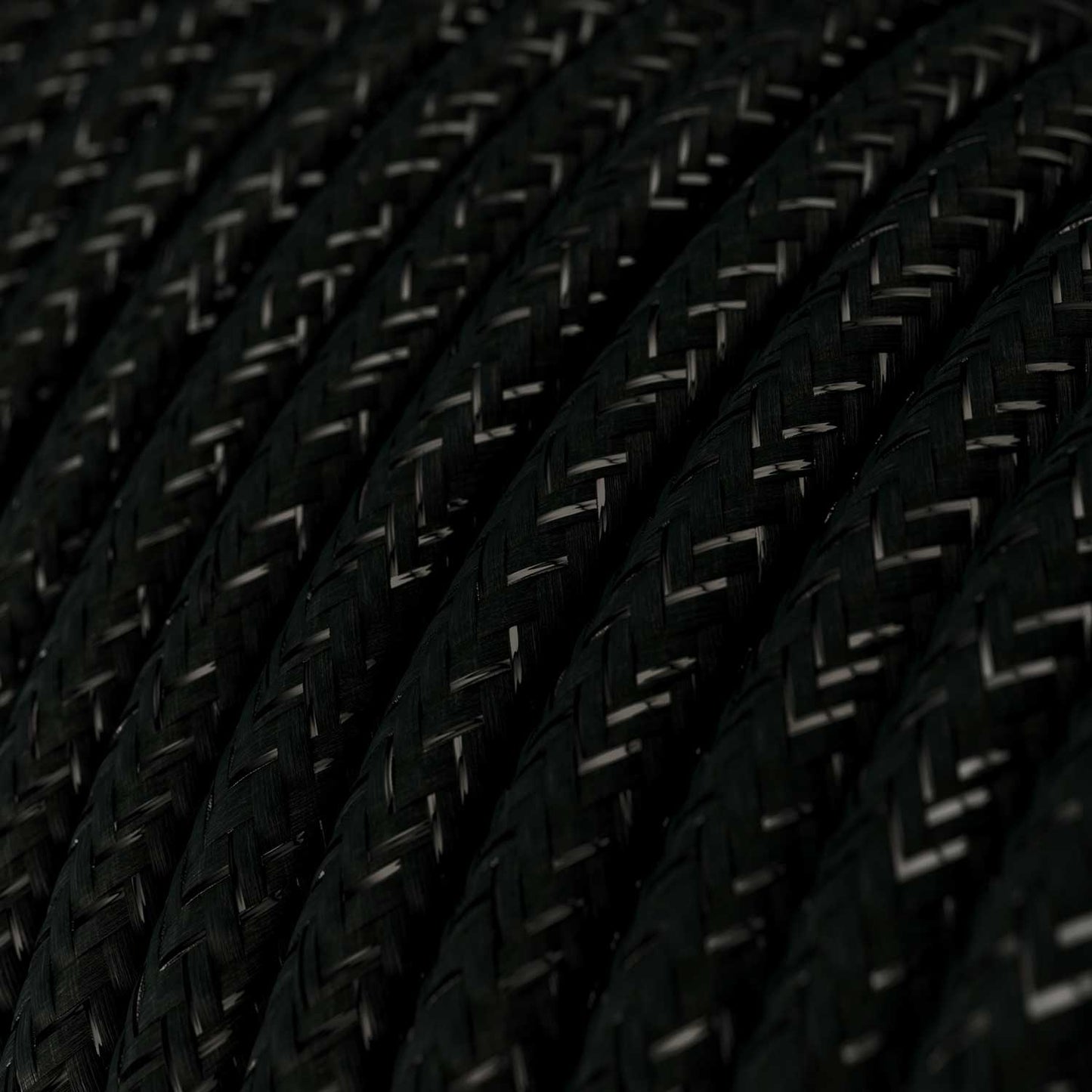 Cloth Covered Wire - Black Glitter RL04 - UL Listed