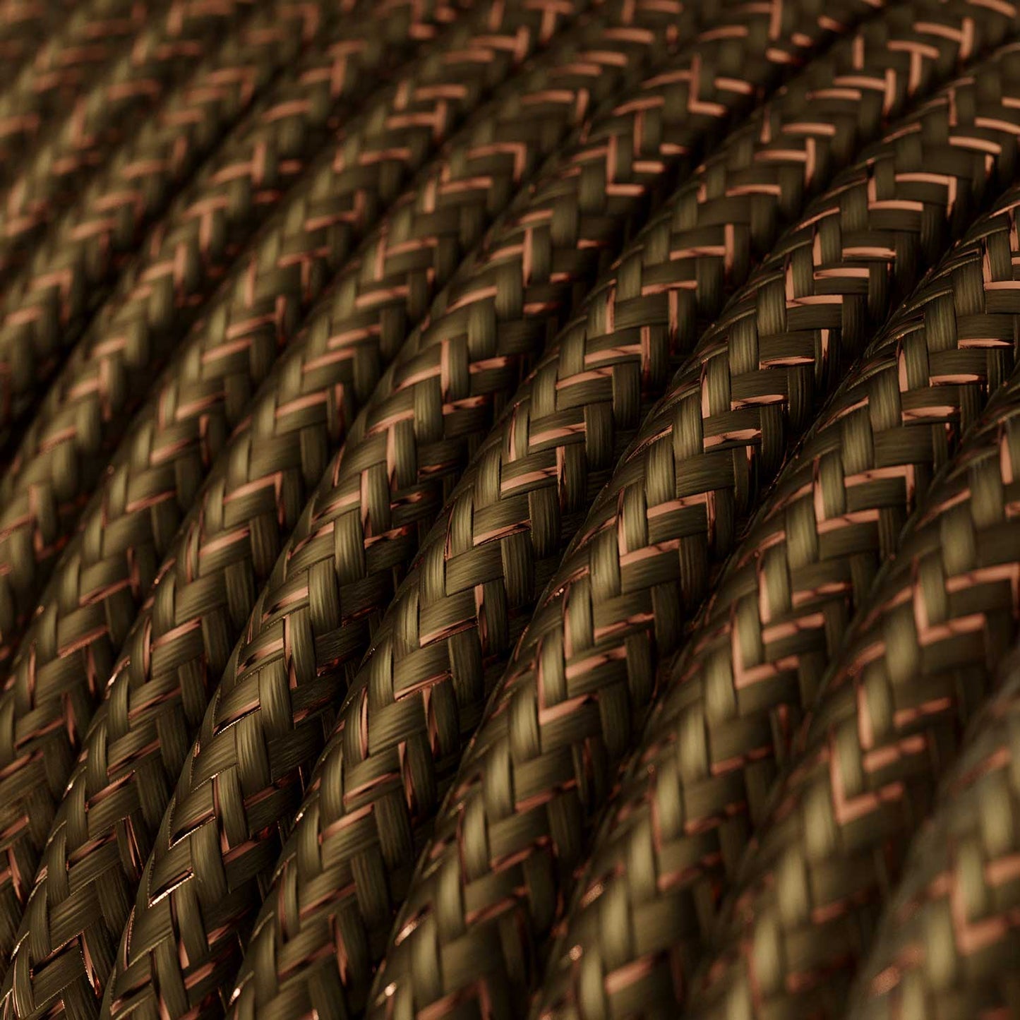 Cloth Covered Wire - Brown Glitter RL13 - UL Listed