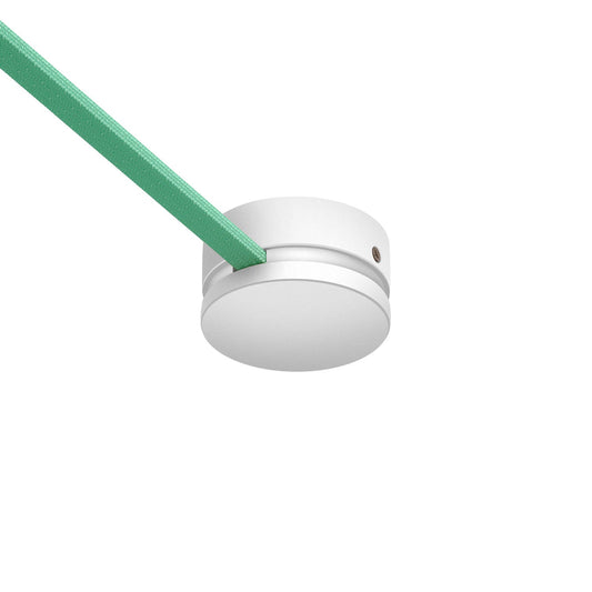 Rosone in legno per cavo per catenaria e sistema Filé. Made in Italy - Bianco