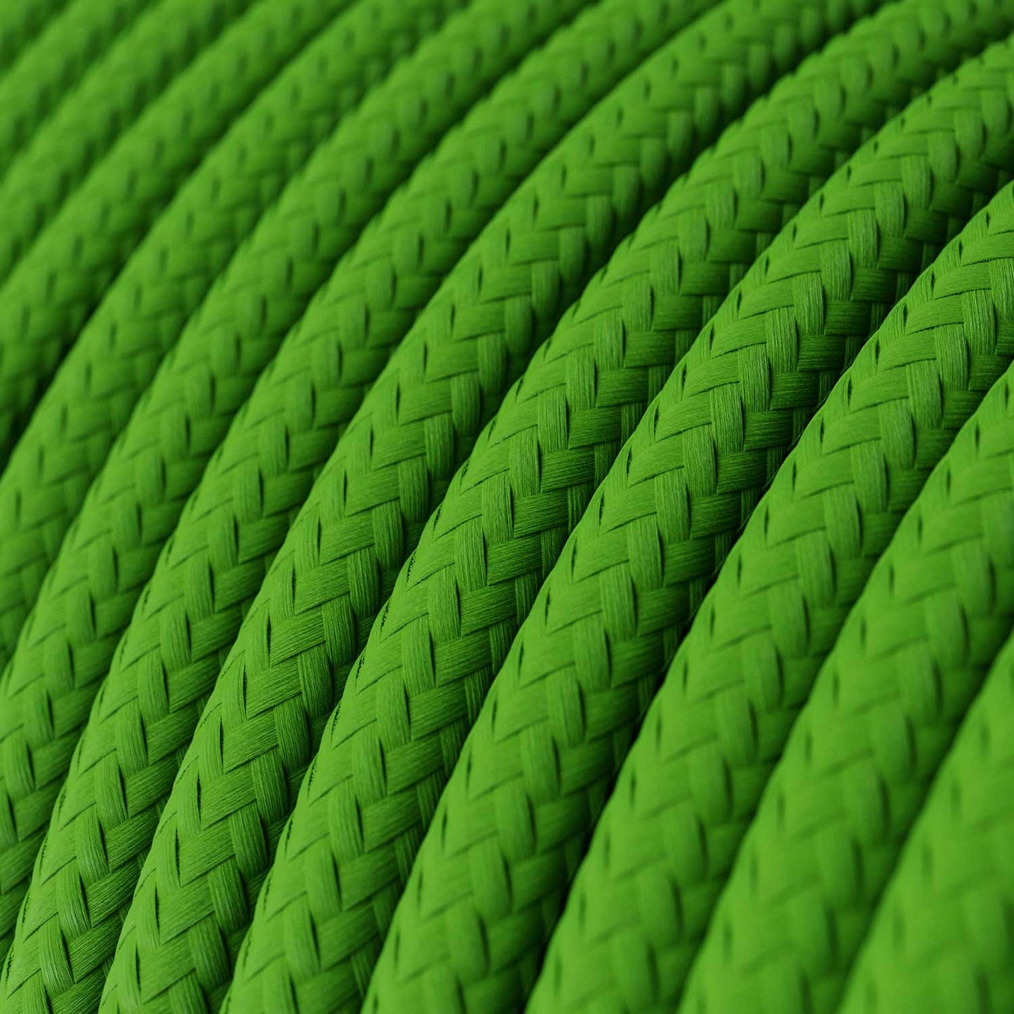 Cloth Covered Wire - Lime Green Rayon RM18 - UL Listed