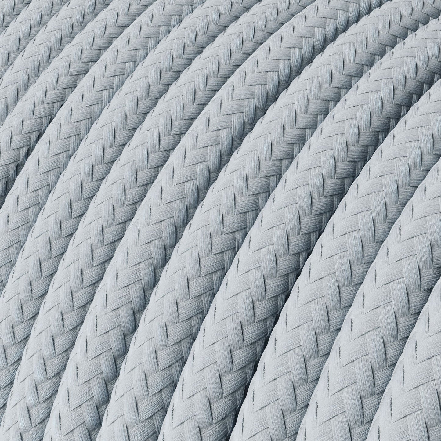 Cloth Covered Wire - Glossy Light Blue Grey RM30 - UL Listed