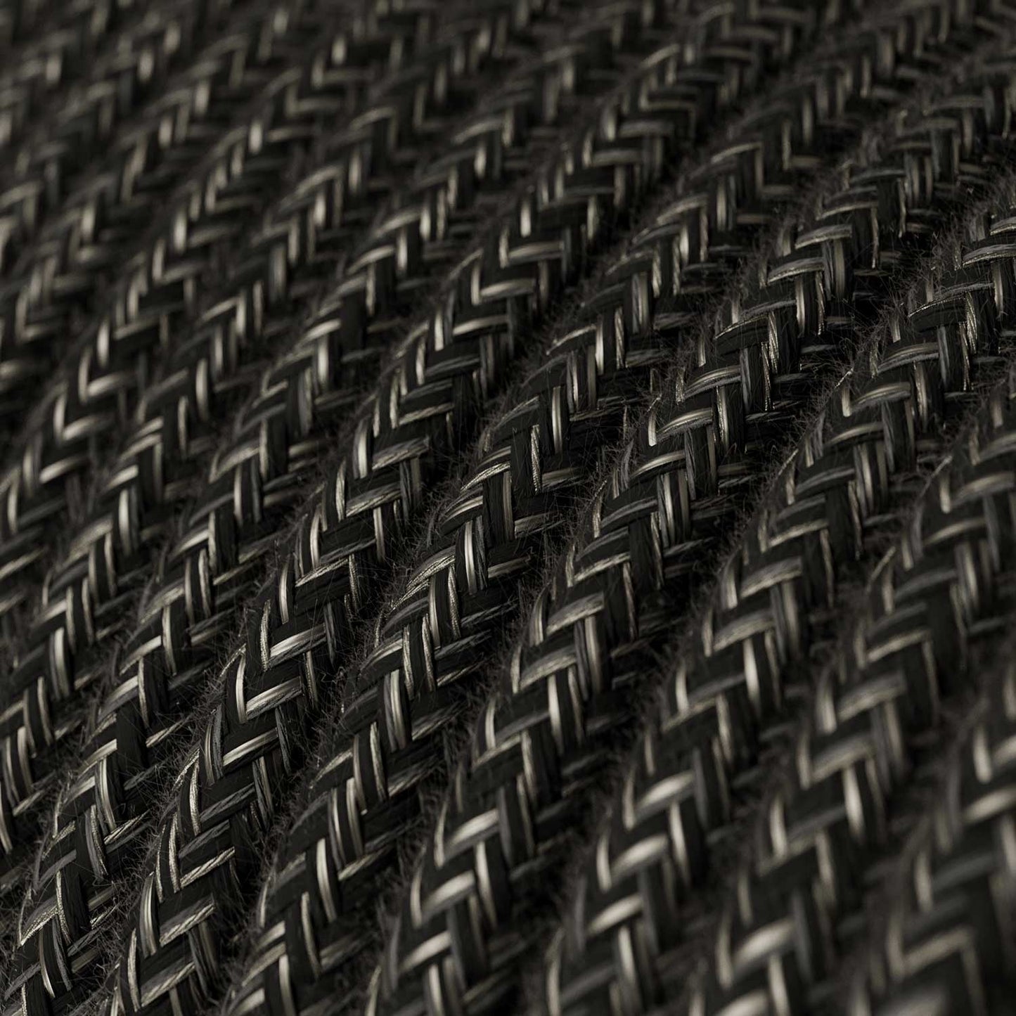Cloth Covered Wire - Charcoal Linen RN03 - UL Listed