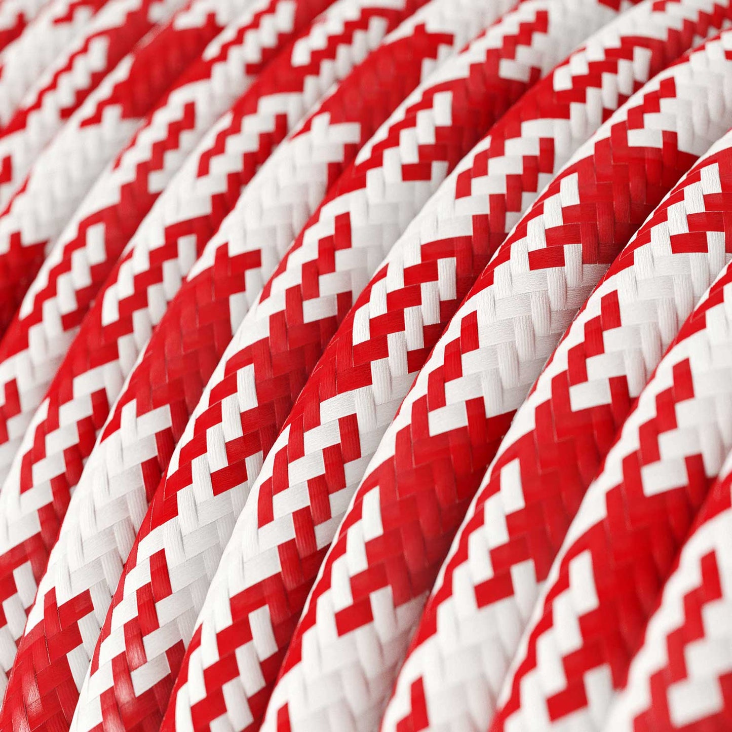 Table Snake - Lampada plug-in con spina UK e paralume a gabbia Diamond - Rosso
