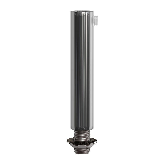 Serracavo cilindrico in metallo lunghezza 7 cm completo di tige, dado e rondella - Cromo