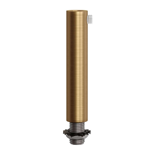 Serracavo cilindrico in metallo lunghezza 7 cm completo di tige, dado e rondella - Bronzo satinato